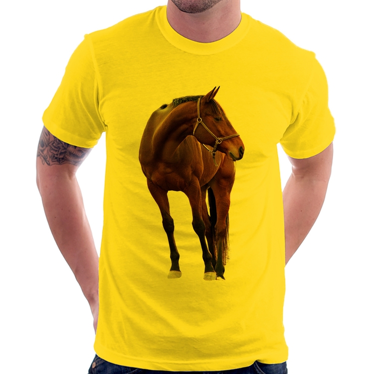 Camiseta Cavalo Andaluz - Amarela