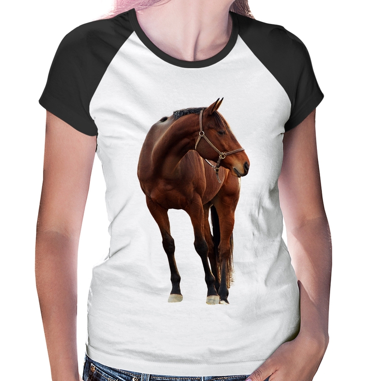 Baby Look Raglan Cavalo Andaluz