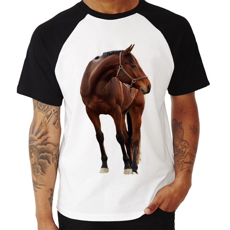 Camiseta Raglan Cavalo Andaluz