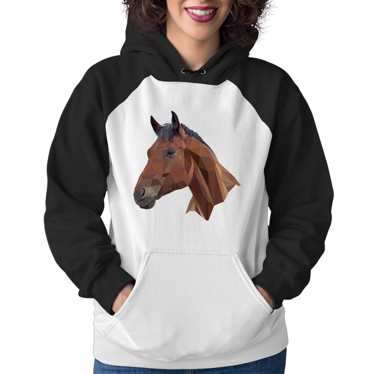 Moletom Feminino Cavalo Arte Mosaico
