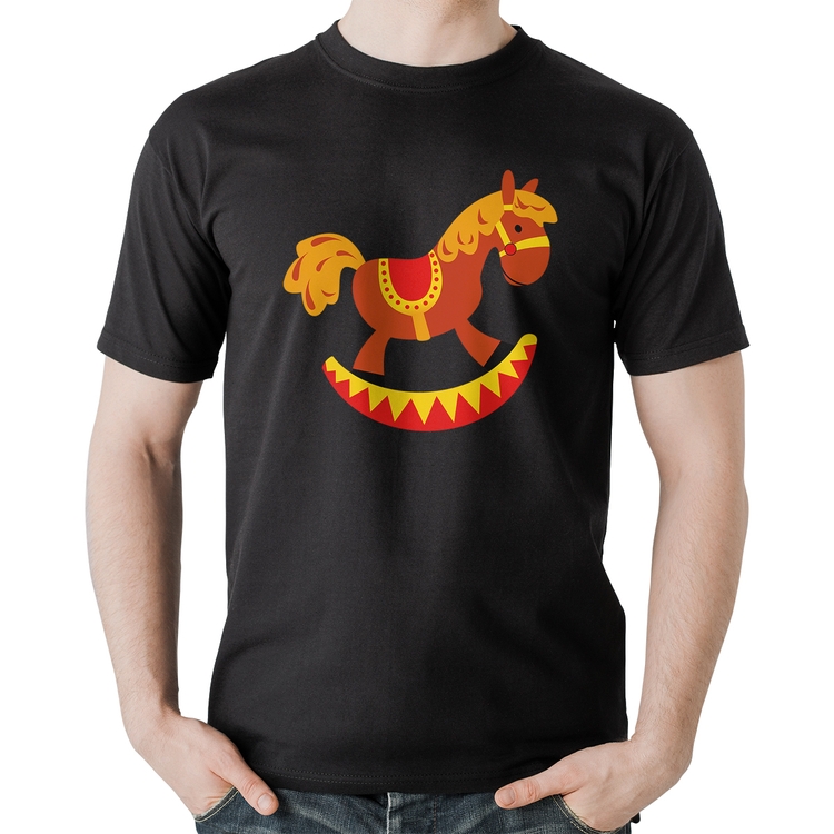 Camiseta Algodão Cavalo Balanço