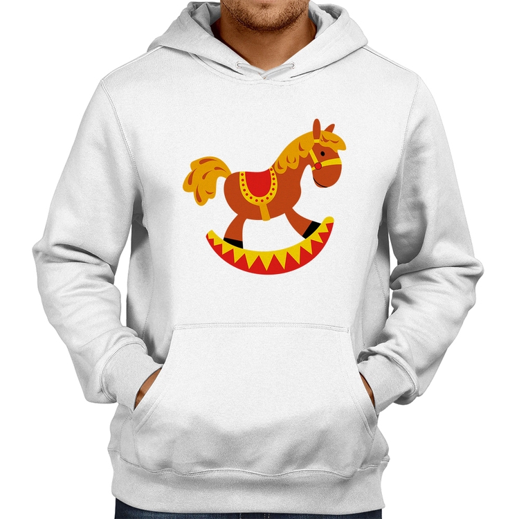 Moletom Cavalo Balanço - Branco