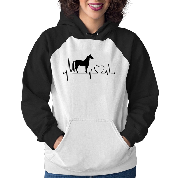 Moletom Feminino Cavalo Batimentos Cardíacos