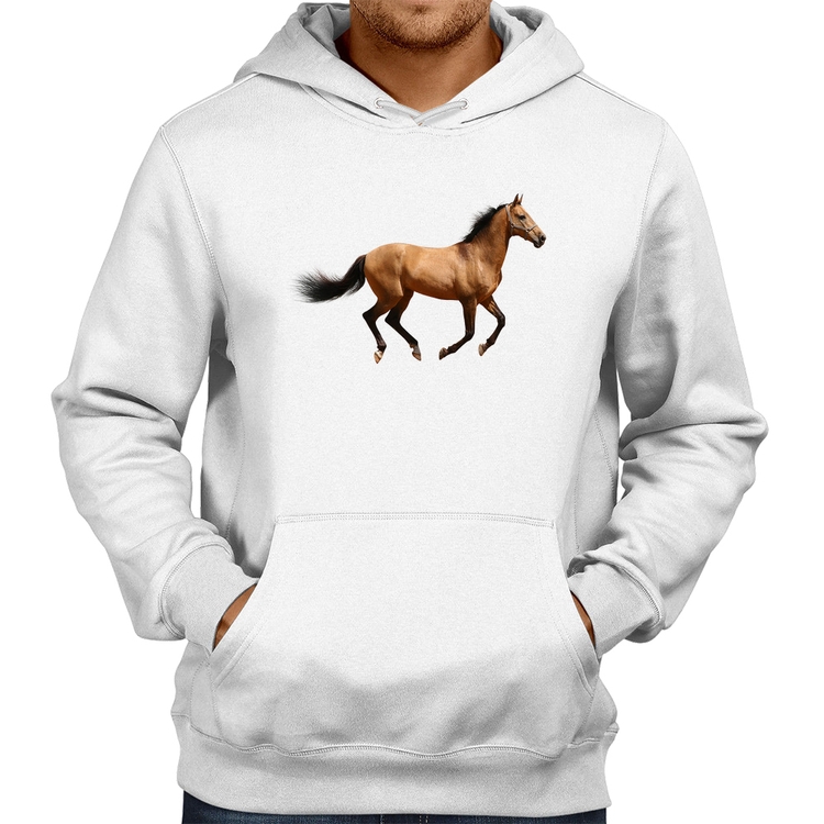 Moletom Cavalo Correndo - Branco
