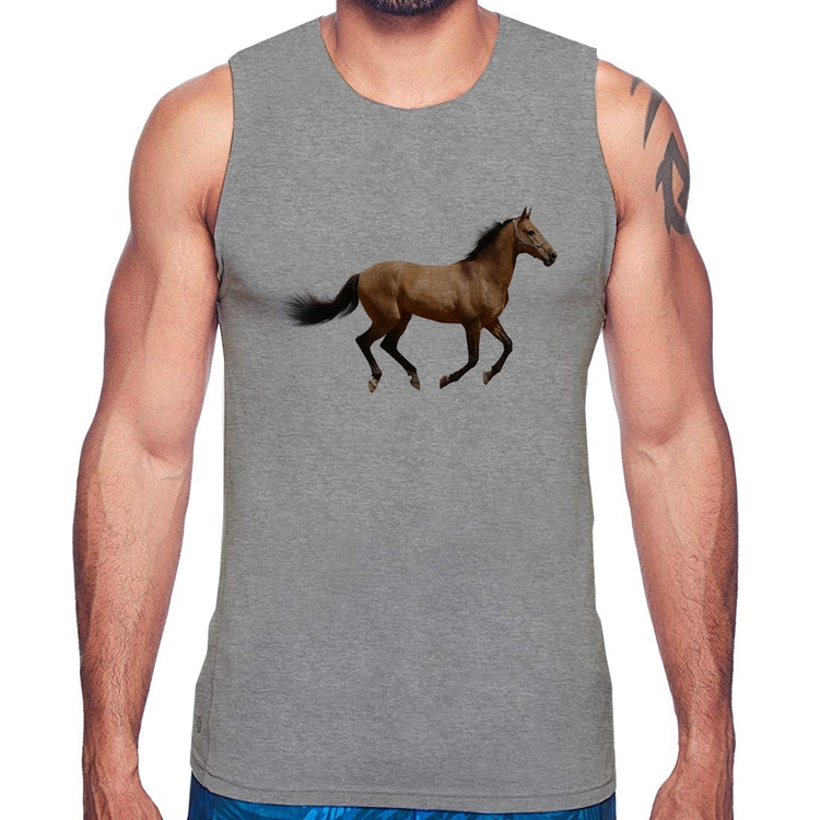 Regata Cavalo Correndo - Cinza