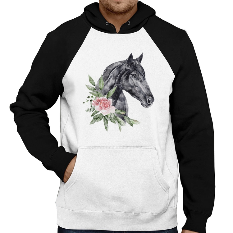 Moletom Cavalo e Flores