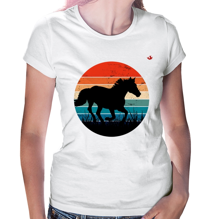 Baby Look Cavalo Vintage Sunset