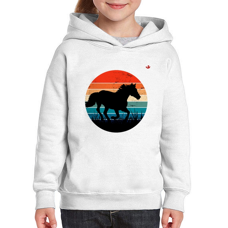 Moletom Infantil Cavalo Vintage Sunset