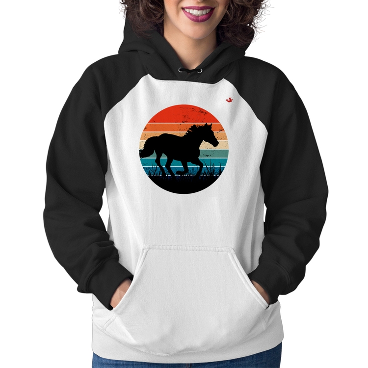 Moletom Feminino Cavalo Vintage Sunset