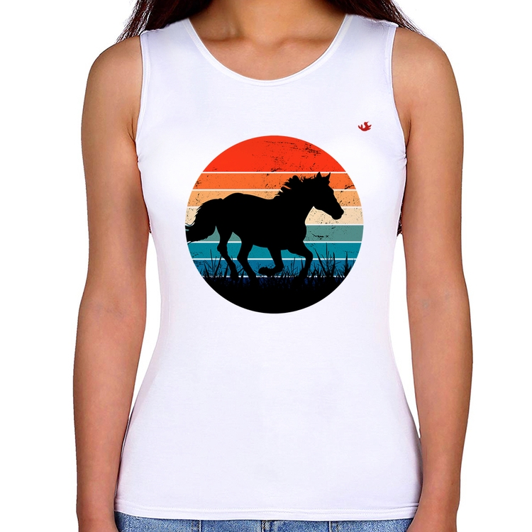 Regata Feminina Cavalo Vintage Sunset