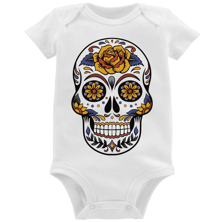 Body Bebê Caveira Mexicana