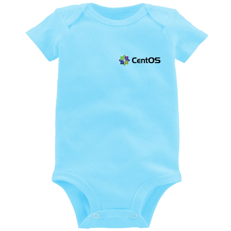 Body Bebê CentOS Linux - Azul Bebê