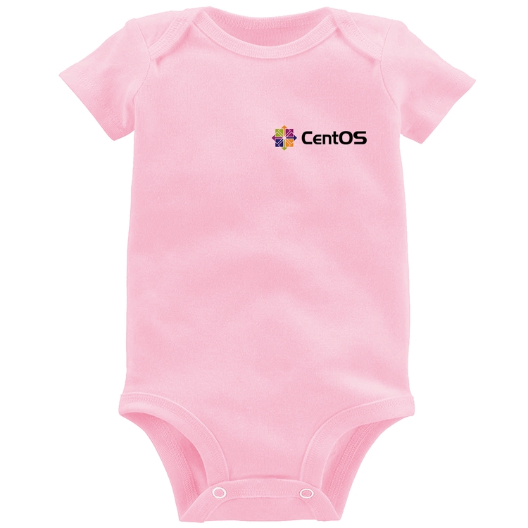 Body Bebê CentOS Linux - Rosa Bebê