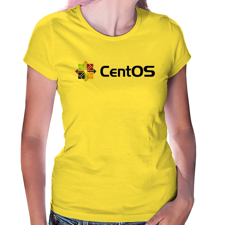 Baby Look CentOS Linux Logo - Amarela