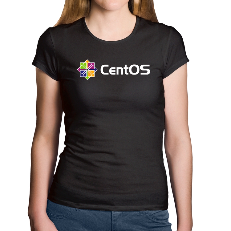 Baby Look Algodão CentOS Linux Logo