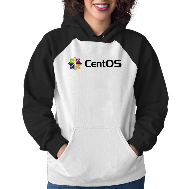 Moletom Feminino CentOS Linux Logo