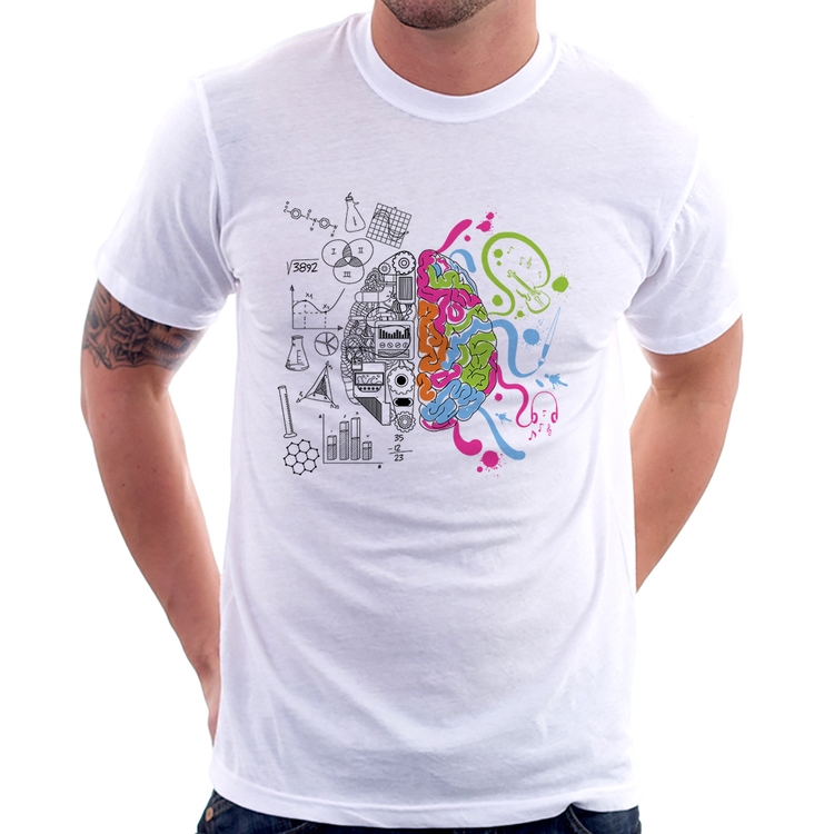 Camiseta Cérebro Analítico e Criativo