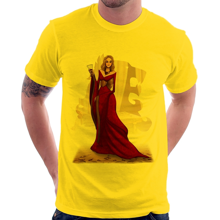 Camiseta Cersei Lannister Art - Amarela