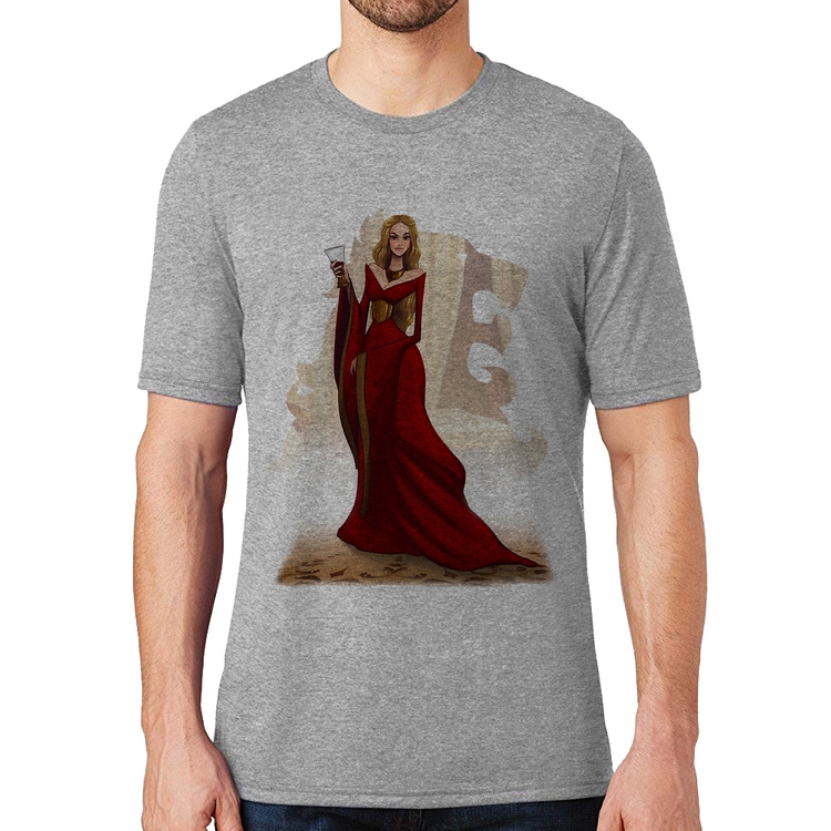 Camiseta Cersei Lannister Art - Cinza