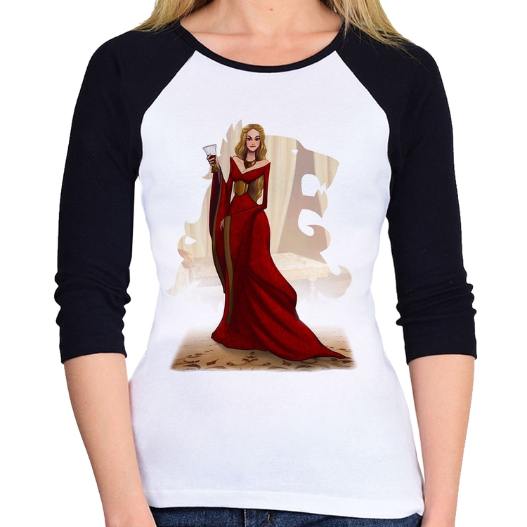 Baby Look Raglan Cersei Lannister Art Manga 3/4