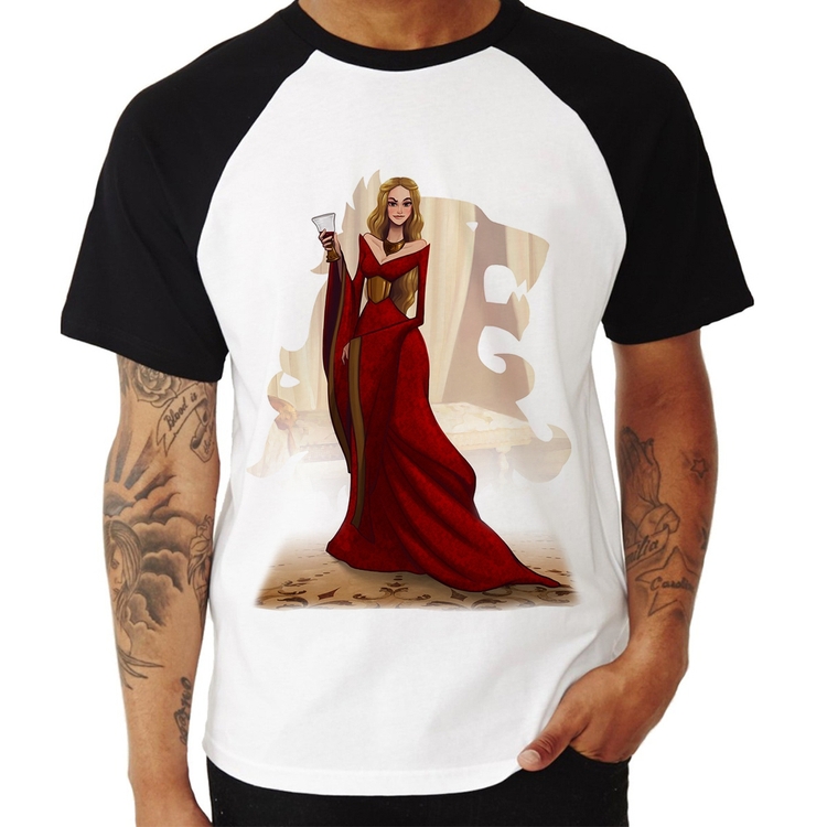 Camiseta Raglan Cersei Lannister Art