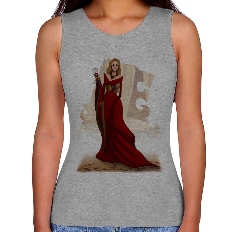 Regata Feminina Cersei Lannister Art - Cinza
