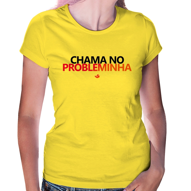Baby Look Chama no Probleminha - Amarela