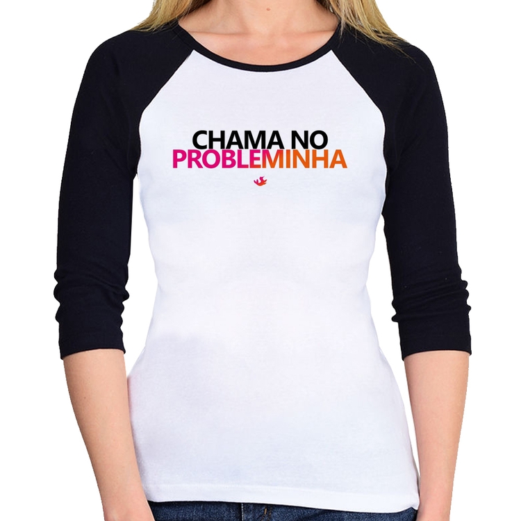 Baby Look Raglan Chama no Probleminha Manga 3/4