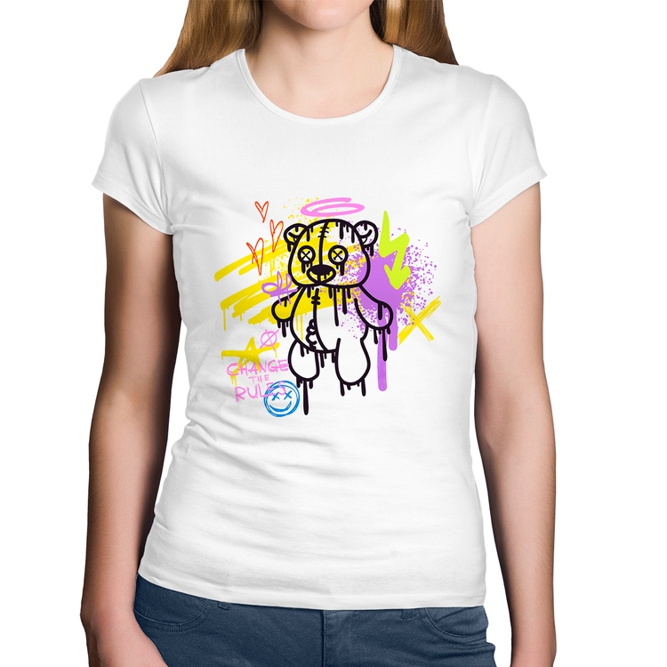 Baby Look Algodão Change the Rules - Branca