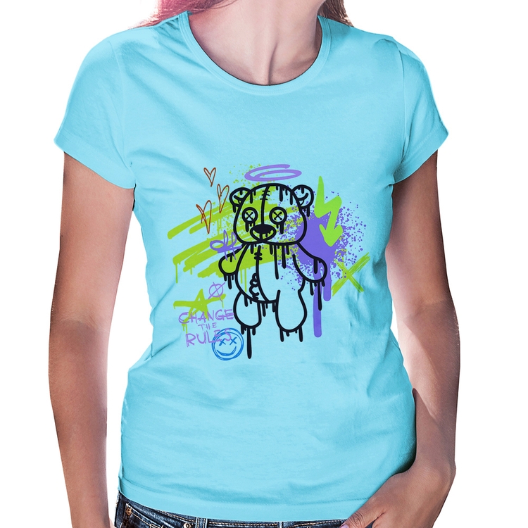 Baby Look Change the Rules - Azul Bebê