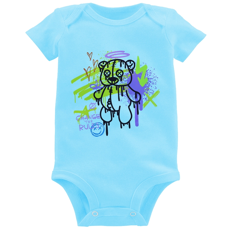 Body Bebê Change the Rules - Azul Bebê