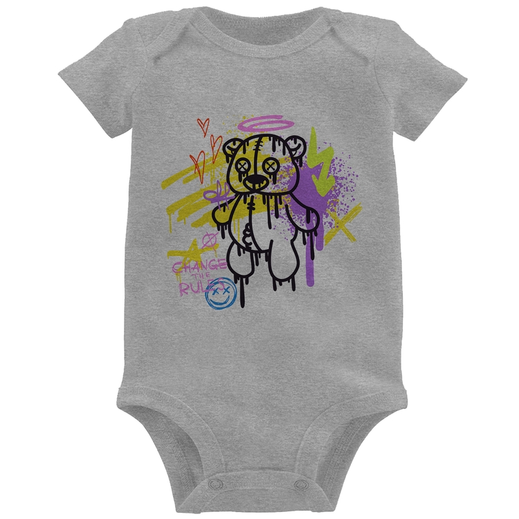 Body Bebê Change the Rules - Cinza