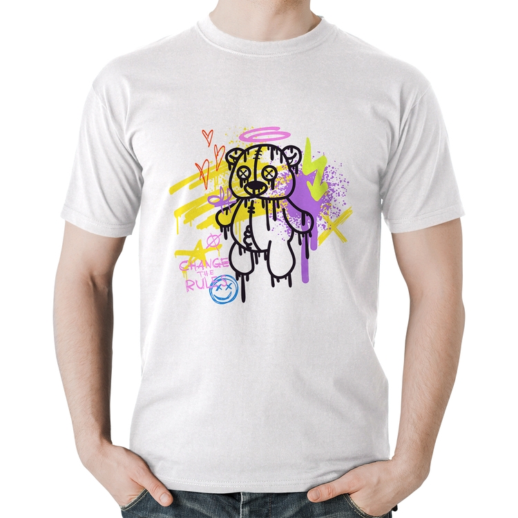 Camiseta Algodão Change the Rules - Branca