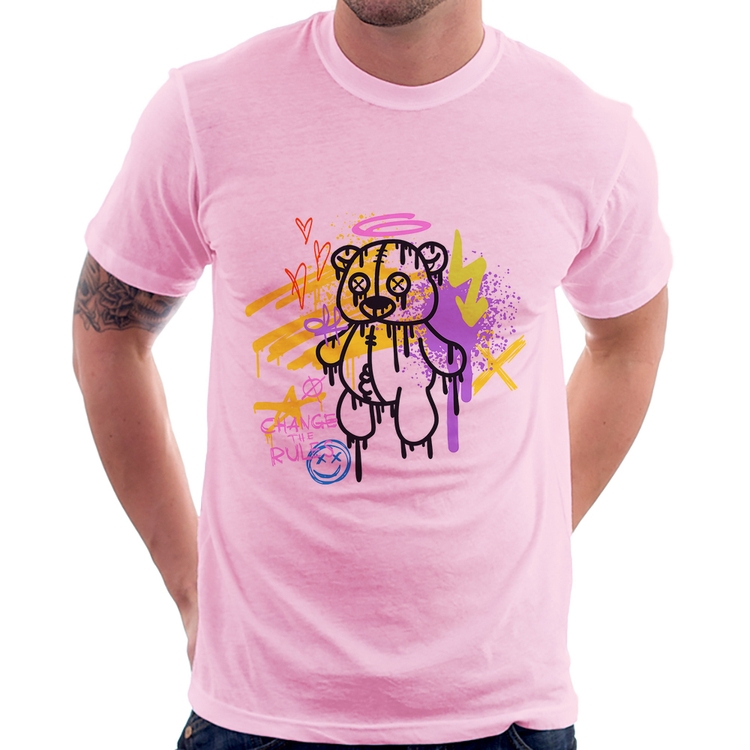 Camiseta Change the Rules - Rosa Bebê