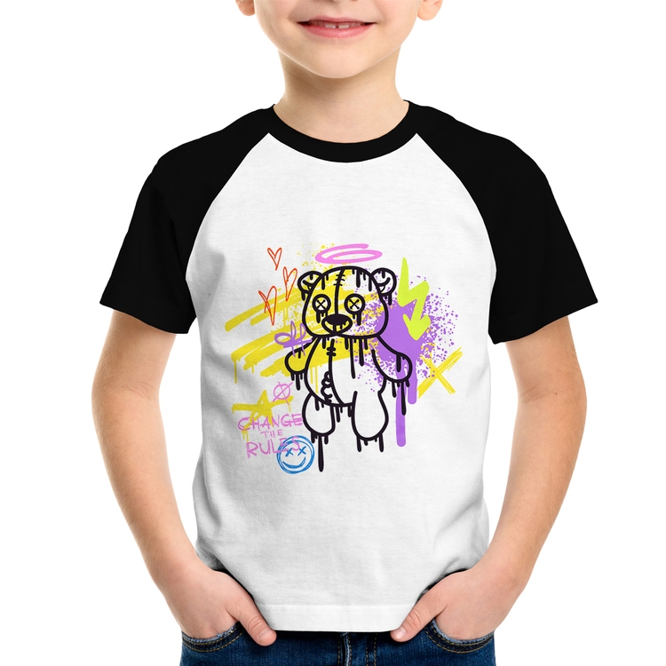 Camiseta Raglan Infantil Change the Rules