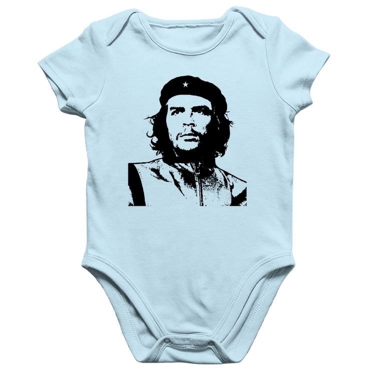 Body Bebê Algodão Che Guevara Revolucionário - Azul Bebê
