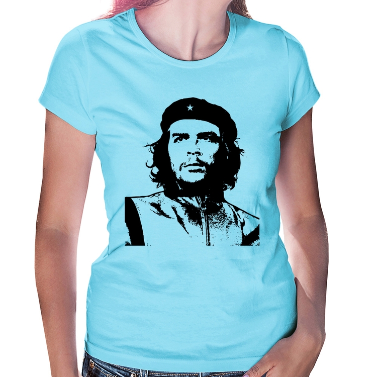 Baby Look Che Guevara Revolucionário - Azul Bebê