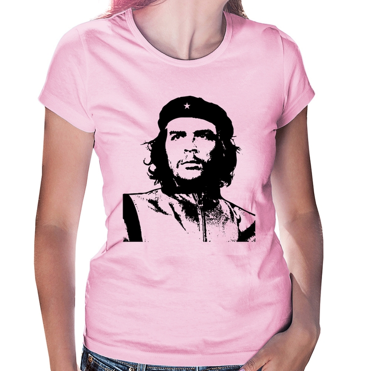Baby Look Che Guevara Revolucionário - Rosa Bebê