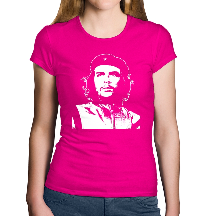 Baby Look Algodão Che Guevara Revolucionário - Rosa