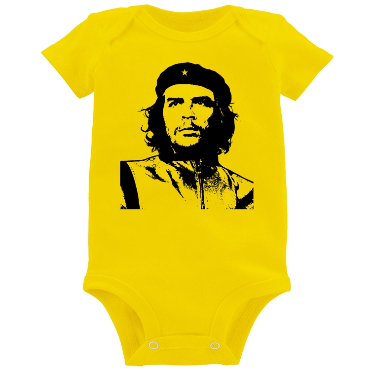 Body Bebê Che Guevara Revolucionário - Amarelo