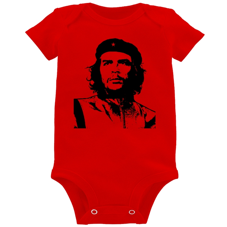 Body Bebê Che Guevara Revolucionário - Vermelho