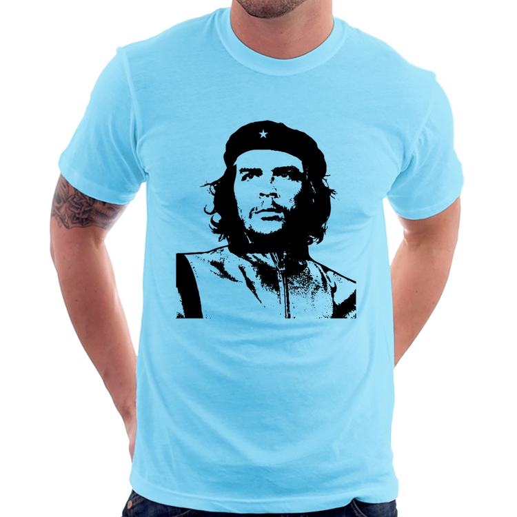 Camiseta Che Guevara Revolucionário - Azul Bebê