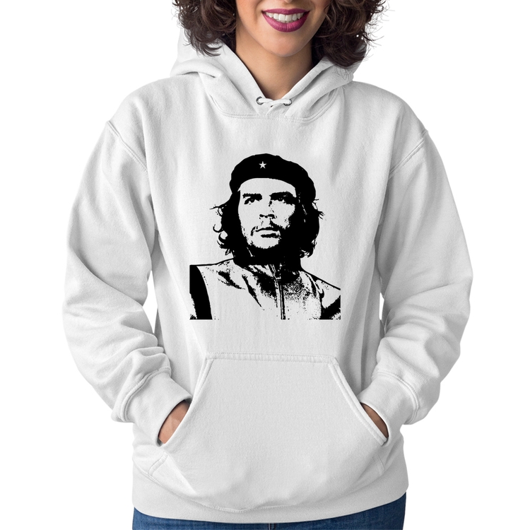Moletom Feminino Che Guevara Revolucionário - Branco