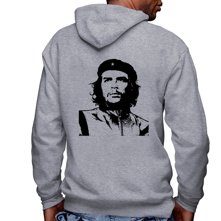 Blusa Moletom Che Guevara Revolucionário Masculina com Capuz e Zíper - Mescla