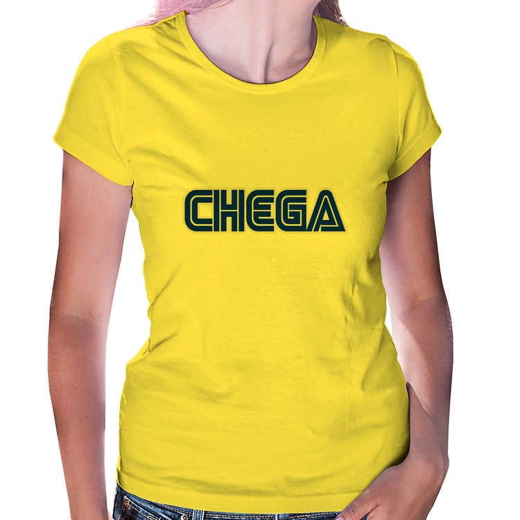 Baby Look Chega - Amarela