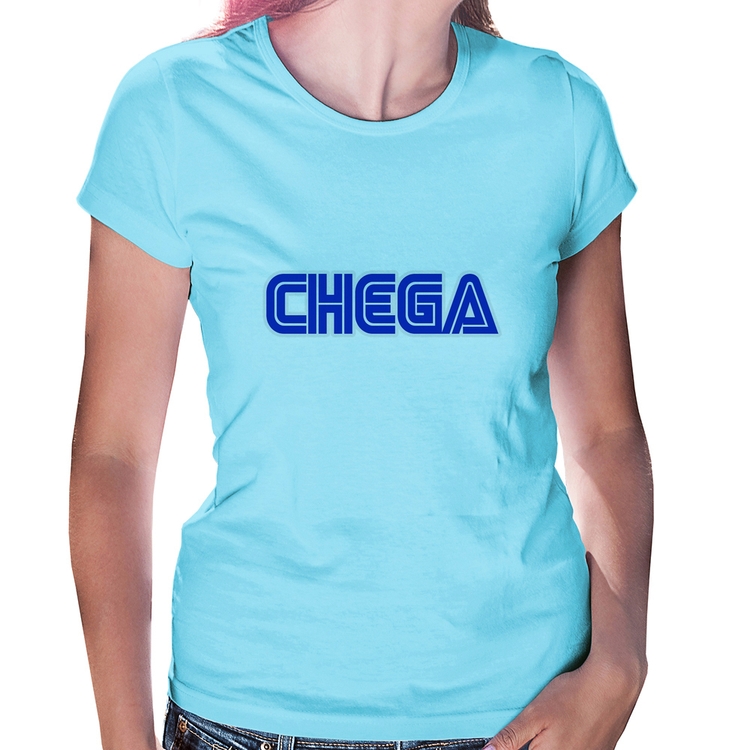 Baby Look Chega - Azul Bebê