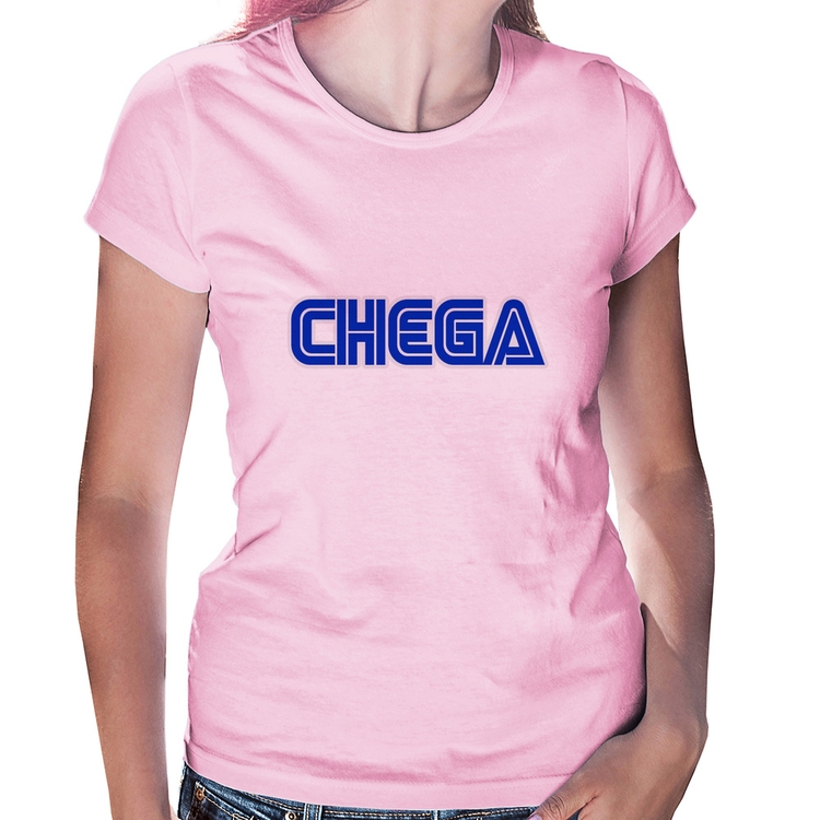 Baby Look Chega - Rosa Bebê