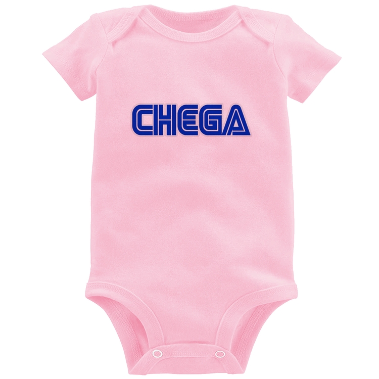 Body Bebê Chega - Rosa Bebê