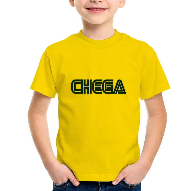 Camiseta Infantil Chega - Amarela