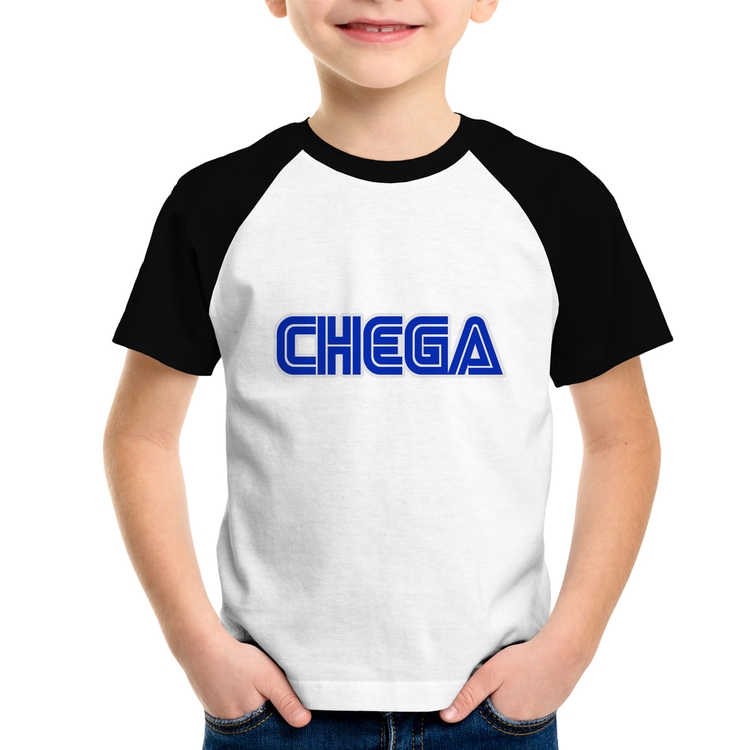 Camiseta Raglan Infantil Chega